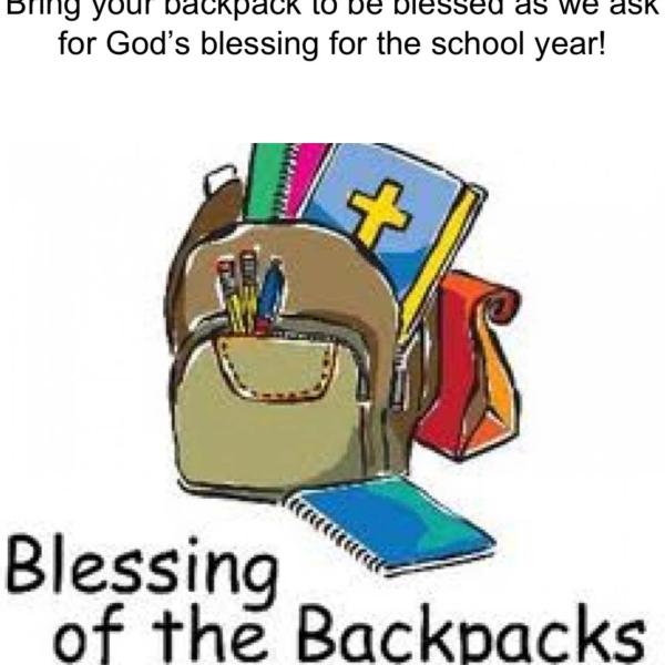 Blessing of the Backpacks